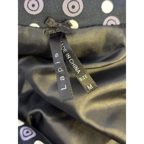 Lapis Print Navy Trench Coat With Belt & Button Detailing M - Picture 8 of 8